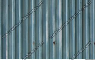 Photo Texture of Metal Corrugated Plates Painted